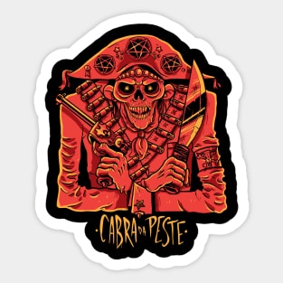 Zombie Desert Pirate Sticker